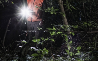 Schweiss_dog_handler_5 Professional schweiss dog handler using Suprabeam headlamp and flashlight