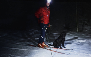 professional cross country skiier 2 Professional cross country skiier with V4pro rechargeable headlamp
