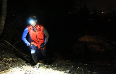 trail running with headlamp Night trailrunning with Suprabeam V3air rechargeable headlamp